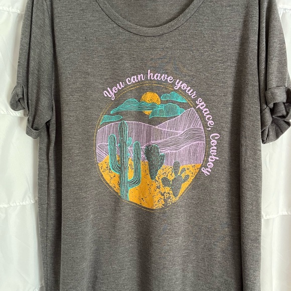 XL boutique “you can have your space cowboy” western graphic tee - relax fit - Picture 6 of 6